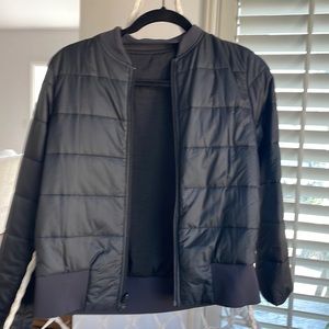 Lululemon reversible black bomber jacket